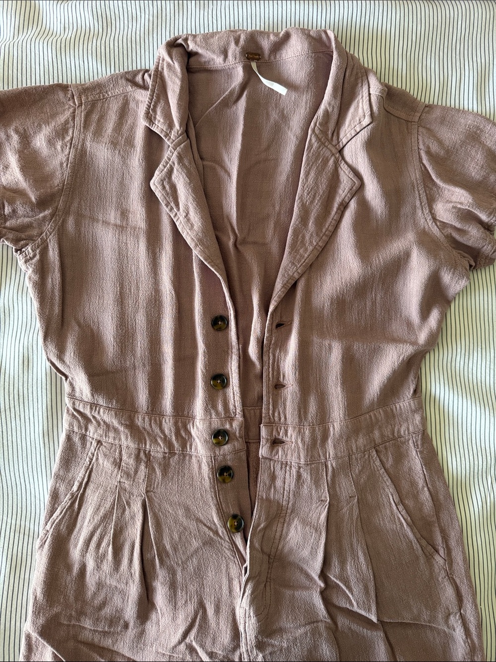 Free people jumpsuit dusty mauve